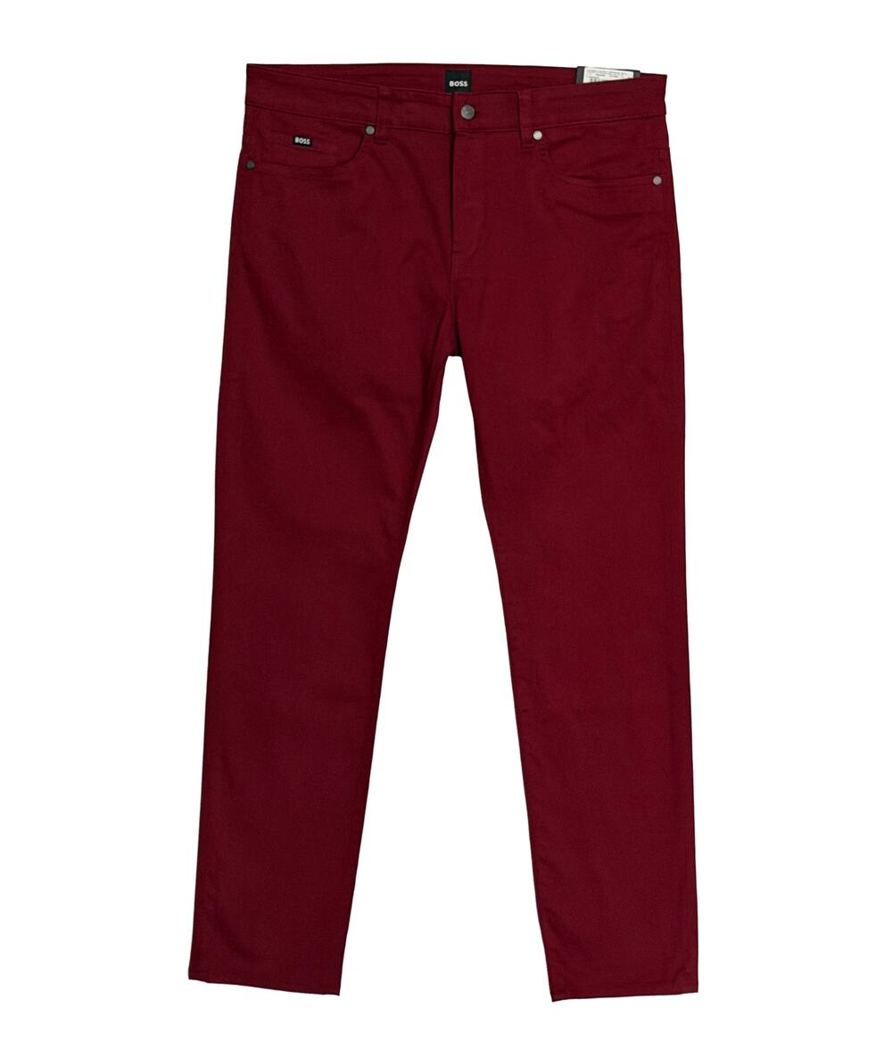 Boss Soft Touch Trousers Men's 34"x32" Slim Fit Flat Front Stretch Red NWT
